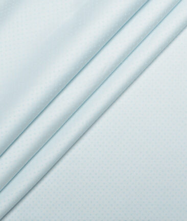 Cotton Fusion  Poly Cotton Structured Shirting Fabric (Mint Blue)