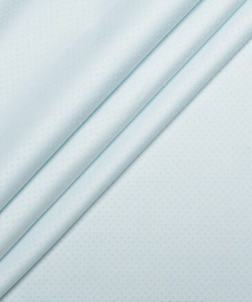 Cotton Fusion  Poly Cotton Structured Shirting Fabric (Mint Blue)