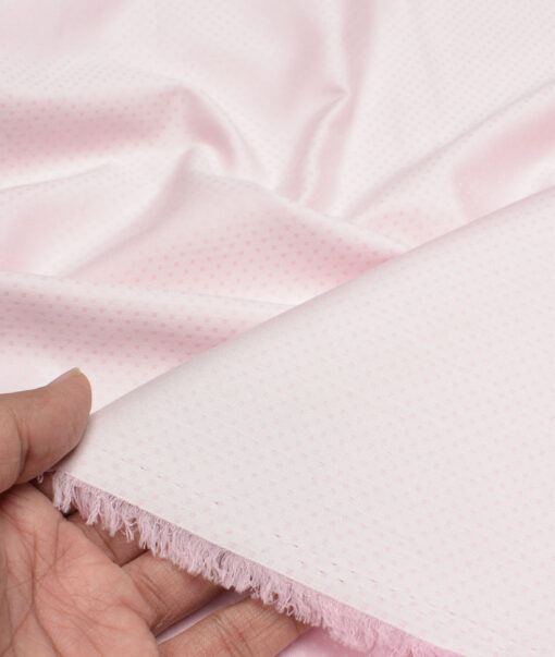 Cotton Fusion  Poly Cotton Structured Shirting Fabric (Pink)