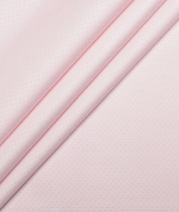 Cotton Fusion  Poly Cotton Structured Shirting Fabric (Pink)