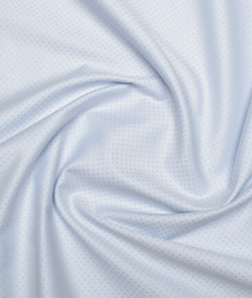 Cotton Fusion  Poly Cotton Structured Shirting Fabric (Sky Blue)