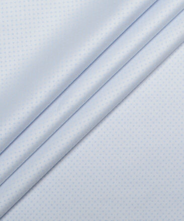 Cotton Fusion  Poly Cotton Structured Shirting Fabric (Sky Blue)