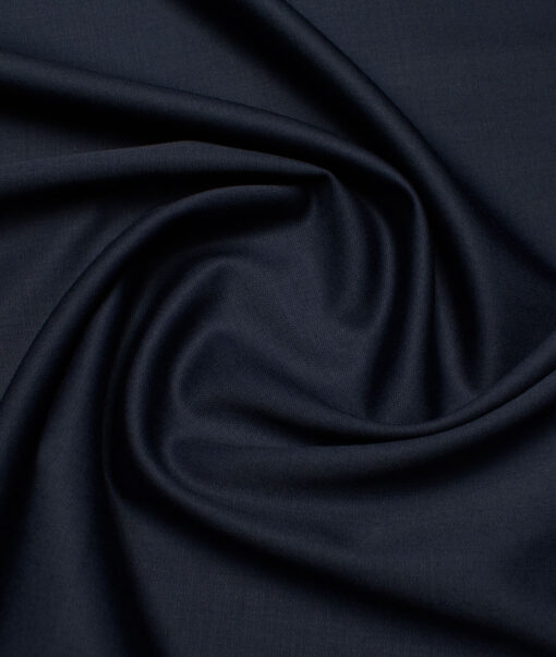 Canetti Italy Super 120's Solids 30% Wool Suiting Fabric (Dark Blue)