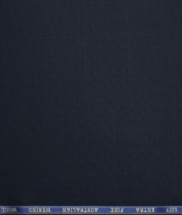 Canetti Italy Super 120's Solids 30% Wool Suiting Fabric (Dark Blue)