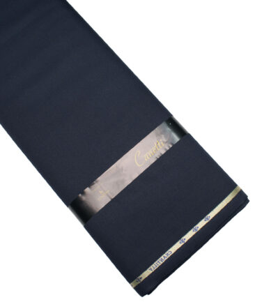 Canetti Italy Super 120's Solids 30% Wool Suiting Fabric (Dark Blue)