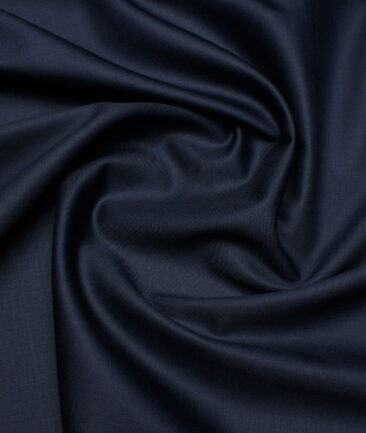Cavalero Italy Super 120's Solids 60% Wool Suiting Fabric (Dark Blue)