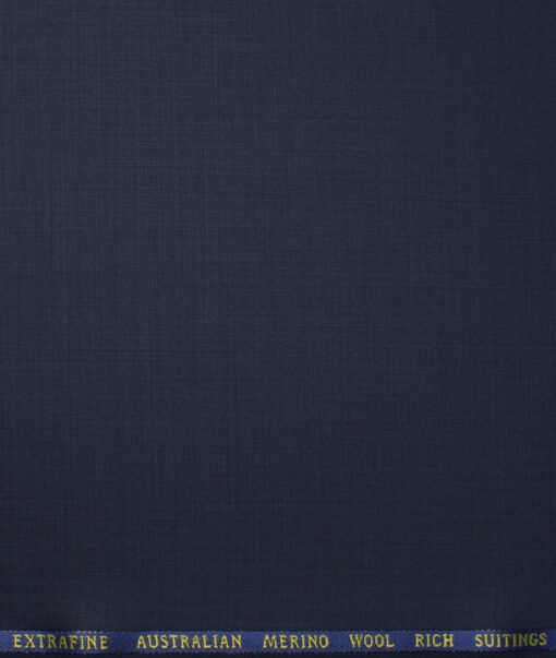 Cavalero Italy Super 120's Solids 60% Wool Suiting Fabric (Dark Blue)