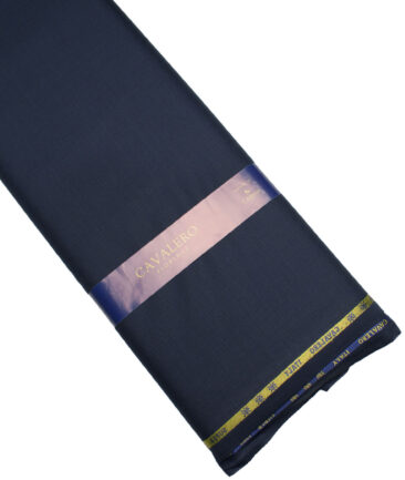 Cavalero Italy Super 120's Solids 60% Wool Suiting Fabric (Dark Blue)