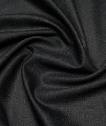 Geoffrey Hammonds Super 110's Checks 20% Wool Suiting Fabric (Blackish Grey)