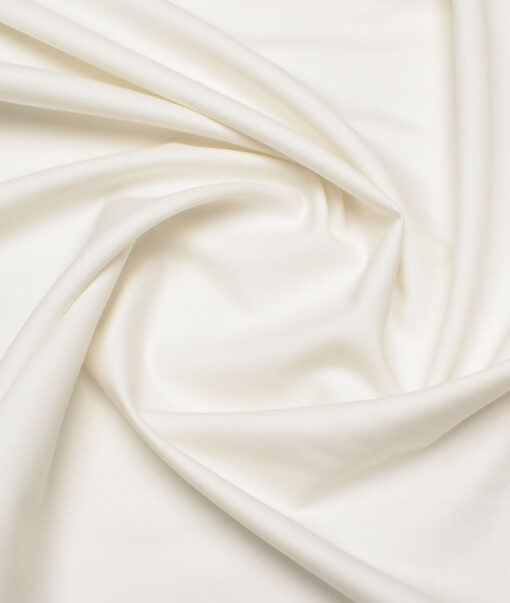 J.Hampstead Super 100's Solids 20% Wool Suiting Fabric (Cream)