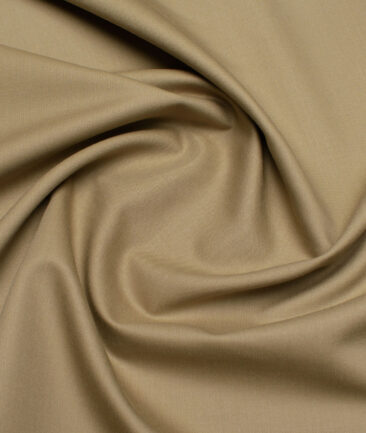 J.Hampstead Super 100's Solids 20% Wool Suiting Fabric (Khakhi)