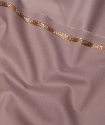 J.Hampstead Super 100's Solids 20% Wool Suiting Fabric (Light Mauve)