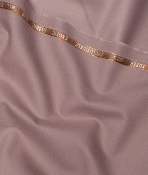 J.Hampstead Super 100's Solids 20% Wool Suiting Fabric (Light Mauve)
