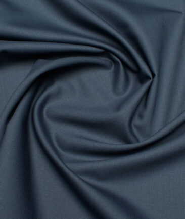 J.Hampstead Super 100's Solids 20% Wool Suiting Fabric (Marble Blue)