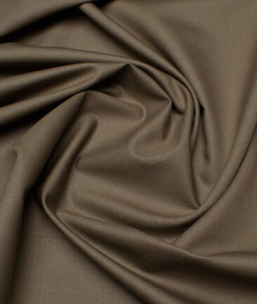 J.Hampstead Super 100's Solids 20% Wool Suiting Fabric (Sand Dune Brown)