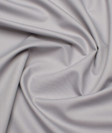 J.Hampstead Super 100's Solids 20% Wool Suiting Fabric (Silver Grey)