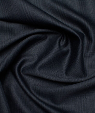 Panero Italy Super 120's Checks 30% Wool Suiting Fabric (Dark Blue)