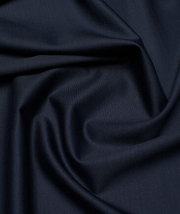 Panero Italy Super 120's Solids 30% Wool Suiting Fabric (Dark Blue)