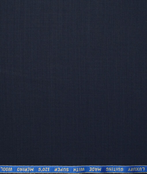 Panero Italy Super 120's Solids 30% Wool Suiting Fabric (Dark Blue)