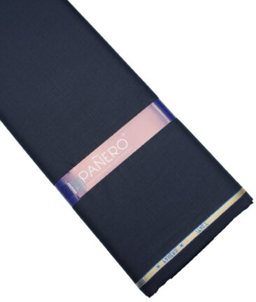Panero Italy Super 120's Solids 30% Wool Suiting Fabric (Dark Blue)
