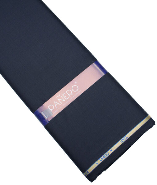 Panero Italy Super 120's Solids 30% Wool Suiting Fabric (Dark Blue)
