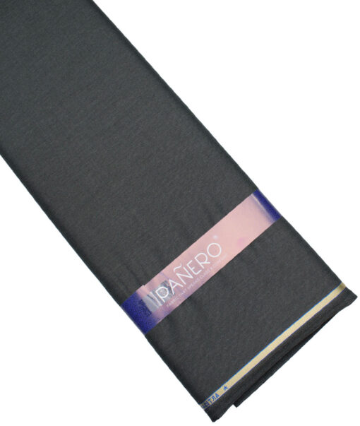 Panero Italy Super 120's Solids 30% Wool Suiting Fabric (Dark Worsted Grey)