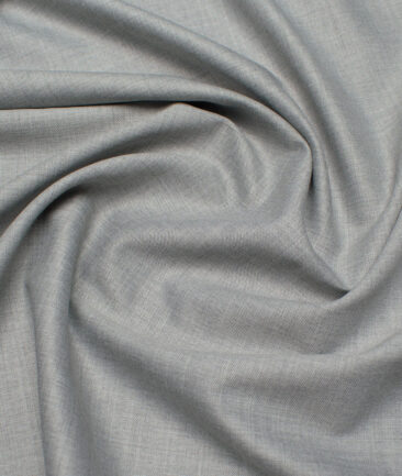 Panero Italy Super 120's Solids 30% Wool Suiting Fabric (Light Worsted Grey)