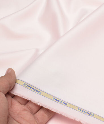 Siyaram's  Bamboo Solids Shirt or Kurta Fabric (Pink)