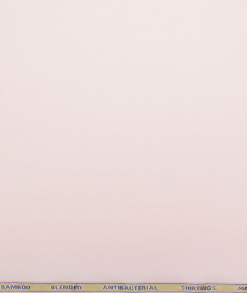 Siyaram's  Bamboo Solids Shirt or Kurta Fabric (Pink)