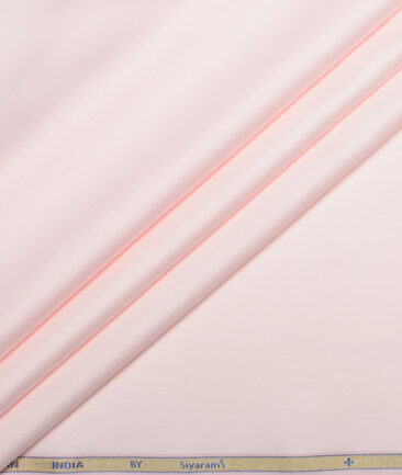 Siyaram's  Bamboo Solids Shirt or Kurta Fabric (Pink)