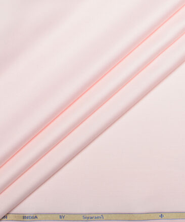Siyaram's  Bamboo Solids Shirt or Kurta Fabric (Pink)
