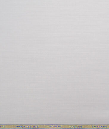 Siyaram's  Bamboo Solids Shirt or Kurta Fabric (Silver Grey)