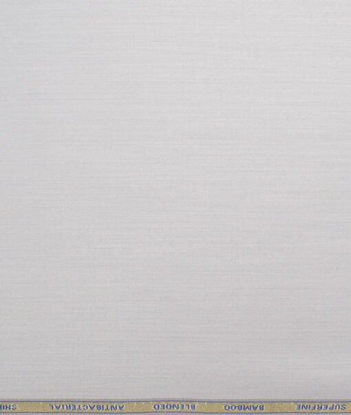 Siyaram's  Bamboo Solids Shirt or Kurta Fabric (Silver Grey)