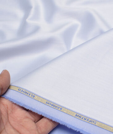 Siyaram's  Bamboo Solids Shirt or Kurta Fabric (Tropical Blue)