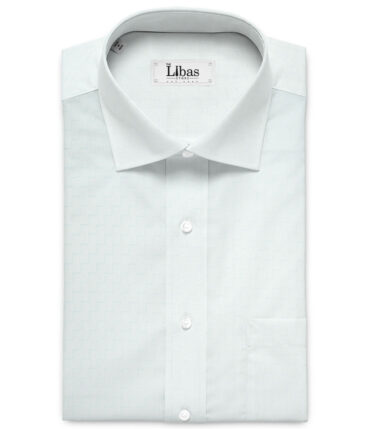 Siyaram's  Bamboo Self Design Shirting Fabric (Mint Green)