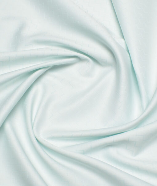Siyaram's  Bamboo Self Design Shirting Fabric (Mint Green)