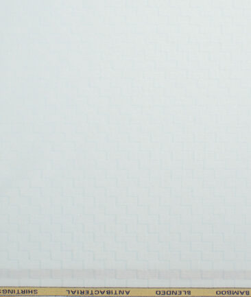 Siyaram's  Bamboo Self Design Shirting Fabric (Mint Green)