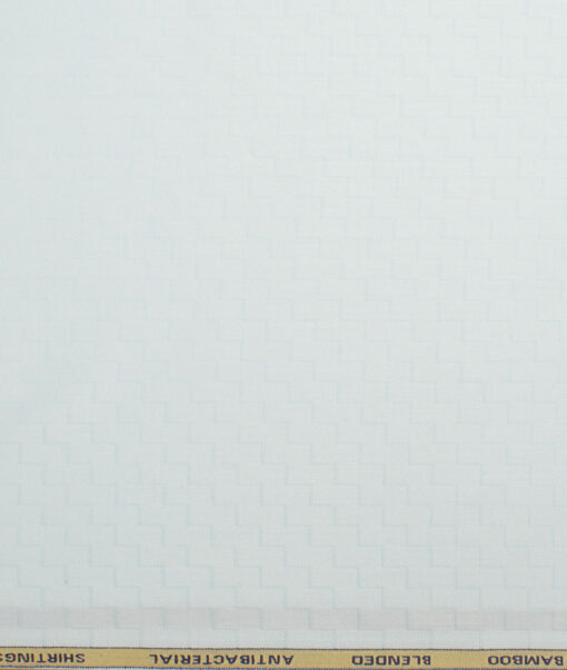 Siyaram's  Bamboo Self Design Shirting Fabric (Mint Green)