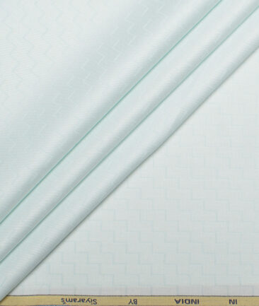 Siyaram's  Bamboo Self Design Shirting Fabric (Mint Green)