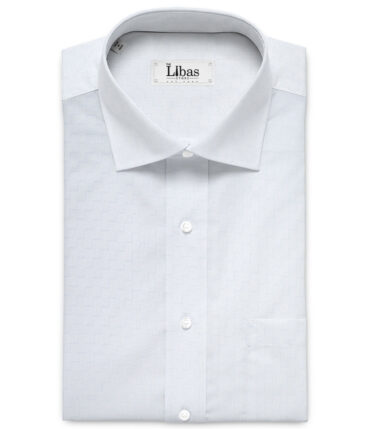 Siyaram's  Bamboo Self Design Shirting Fabric (Sky Blue)