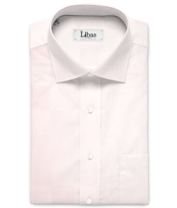 Siyaram's  Bamboo Checks Shirting Fabric (Pink)