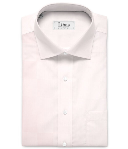 Siyaram's  Bamboo Checks Shirting Fabric (Pink)