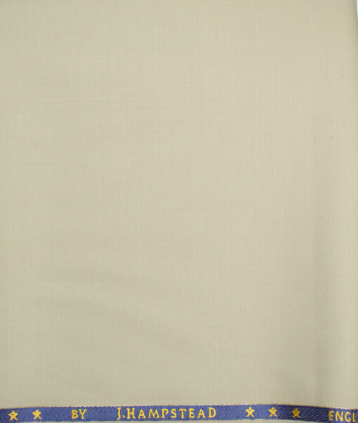 J.Hampstead  60% Merino Wool Super 140's Solids  Unstitched  Trouser Fabric (Light Pistachios Green)