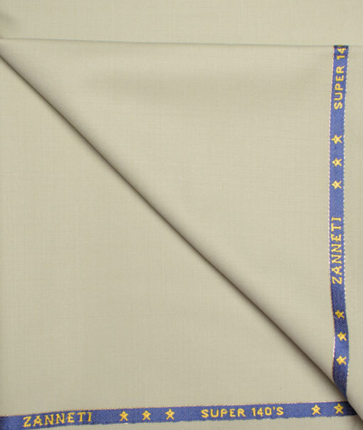 J.Hampstead  60% Merino Wool Super 140's Solids  Unstitched  Trouser Fabric (Light Pistachios Green)