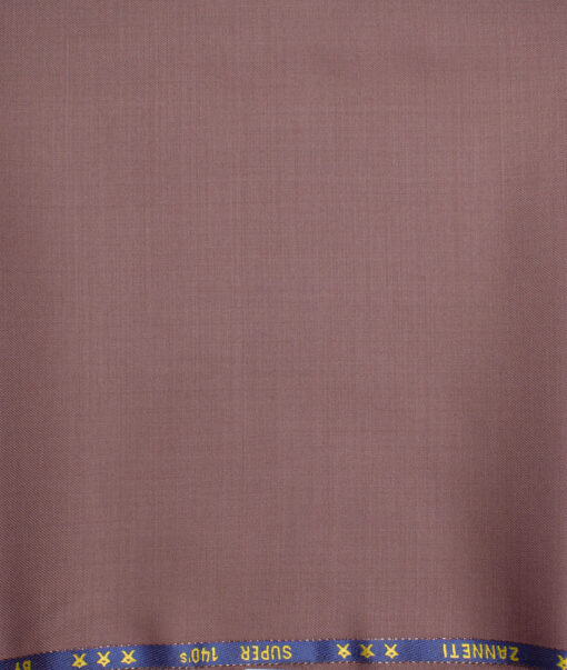 J.Hampstead  60% Merino Wool Super 140's Solids  Unstitched  Trouser Fabric (Mauve)