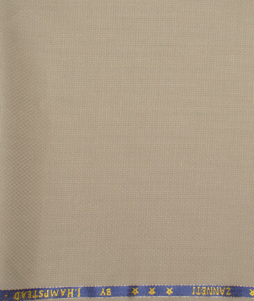 J.Hampstead  60% Merino Wool Super 140's Structured  Unstitched  Trouser Fabric (Vanilla Brown)
