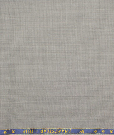 J.Hampstead  60% Merino Wool Super 140's Structured  Unstitched  Trouser Fabric (Light Grey)