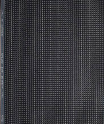 Tessitura Monti  Giza Cotton Striped Shirting Fabric (Black)