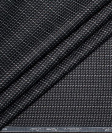 Tessitura Monti  Giza Cotton Striped Shirting Fabric (Black)