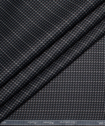 Tessitura Monti  Giza Cotton Striped Shirting Fabric (Black)